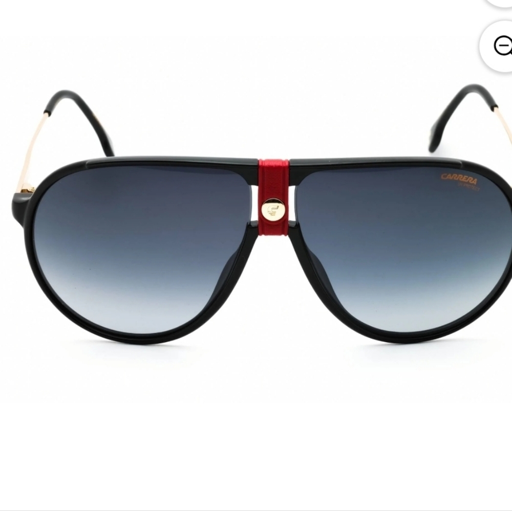 Carrera CA 1034/S Plastic Unisex Aviator Sunglasses Gold/Red 63mm Adult